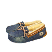 Load image into Gallery viewer, UGG CIELE UGG DENIM MOCCASIN WITH FUR