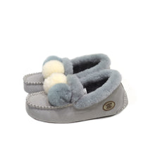 Load image into Gallery viewer, CIELE UGG TWO POMPOM MOCCASIN #GREY