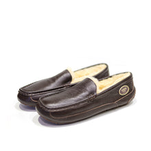 Load image into Gallery viewer, UGG CIELE UGG MEN'S LEATHER MOCCASIN WITH FUR #BROWN