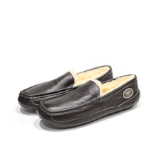 Load image into Gallery viewer, UGG CIELE UGG MEN'S LEATHER MOCCASIN WITH FUR #BLACK