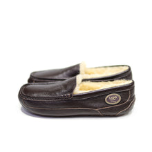 Load image into Gallery viewer, UGG CIELE UGG MEN'S LEATHER MOCCASIN WITH FUR #BROWN
