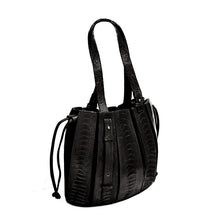 Load image into Gallery viewer, OSTRICH LEATHER BAG #BLACK