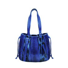 Load image into Gallery viewer, OSTRICH LEATHER BAG #BLUE