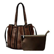 Load image into Gallery viewer, OSTRICH LEATHER BAG #CHOCO
