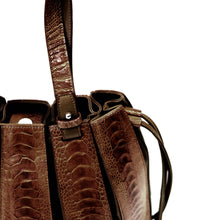 Load image into Gallery viewer, OSTRICH LEATHER BAG #CHOCO