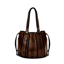 Load image into Gallery viewer, OSTRICH LEATHER BAG #CHOCO