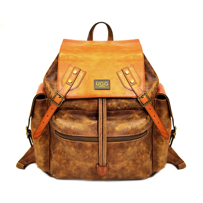 Cow leather online backpack