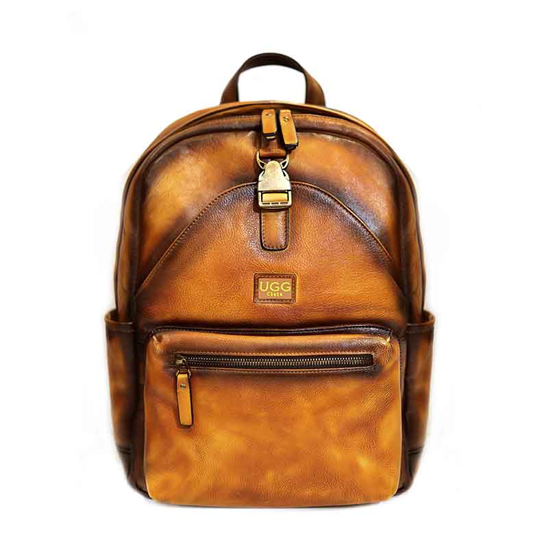 Cow leather backpack hotsell