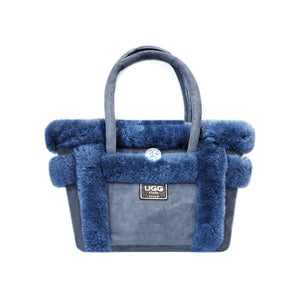 SHEEPSKIN HANDBAG #NAVY