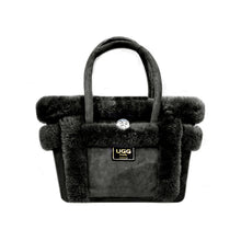 Load image into Gallery viewer, SHEEPSKIN HANDBAG #BLACK
