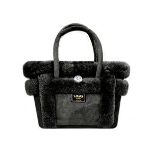 SHEEPSKIN HANDBAG #BLACK