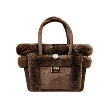 Load image into Gallery viewer, SHEEPSKIN HANDBAG #CHOCOLATE
