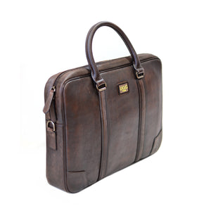 COEW LEATHER BRIEFCASE #CHOCOLATE