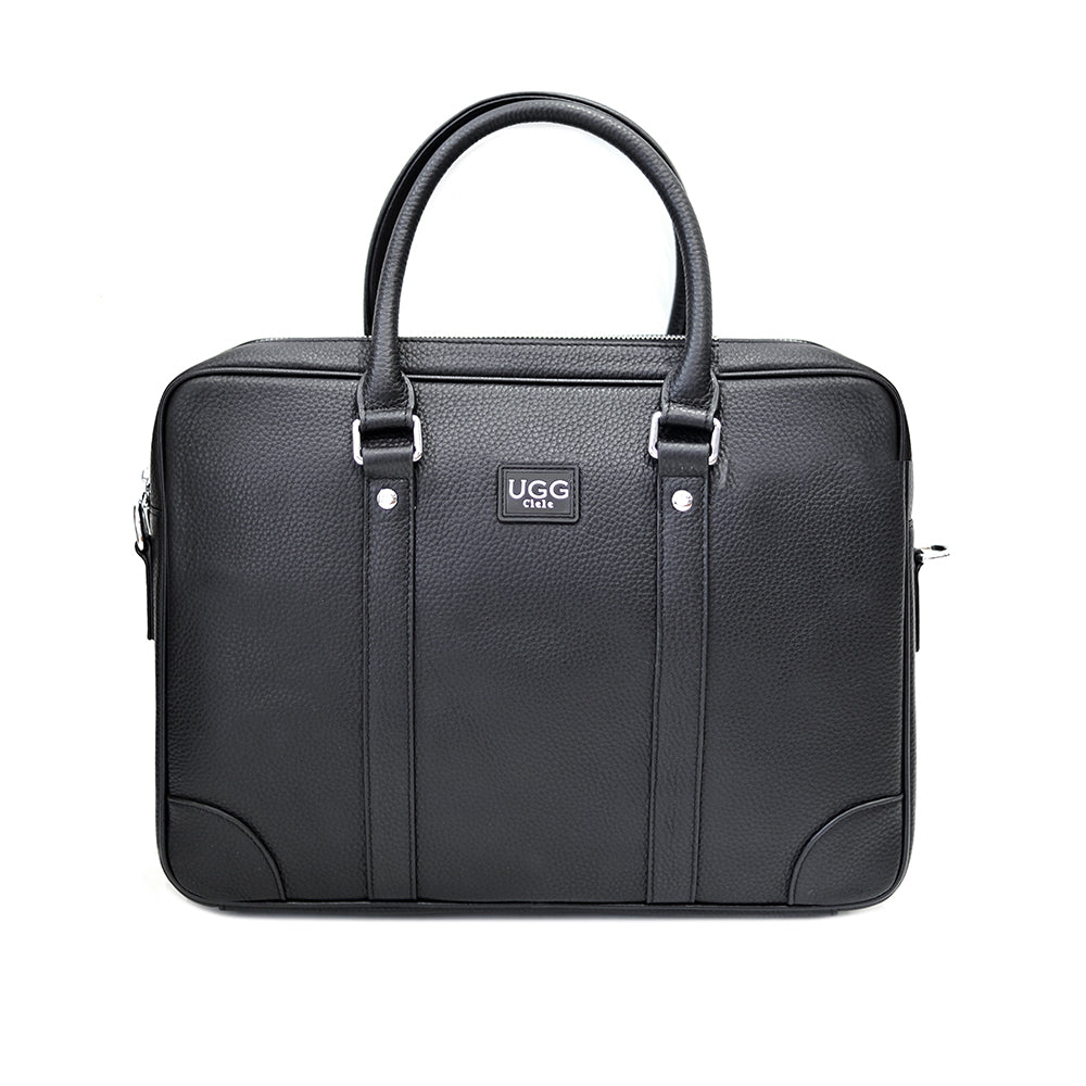 COEW LEATHER BRIEFCASE #BLACK