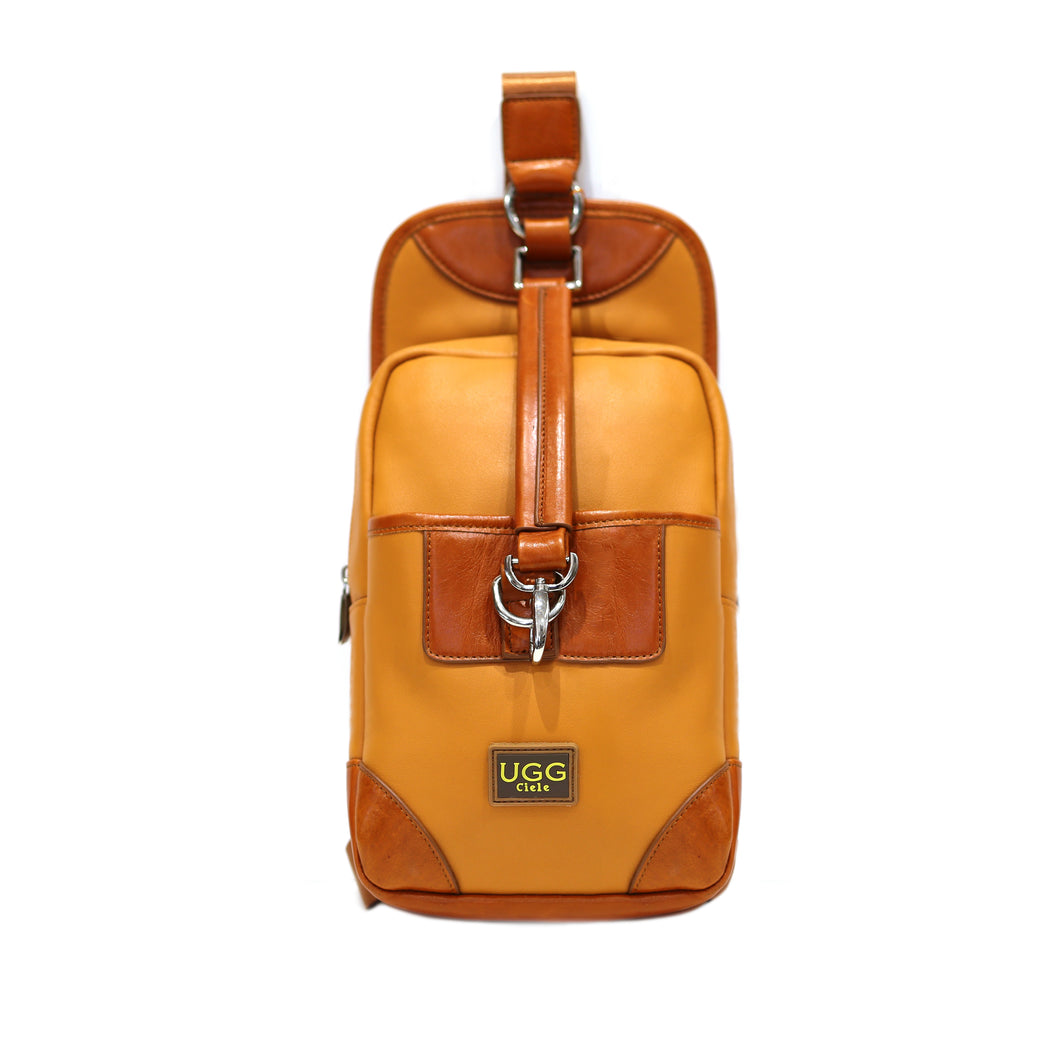COW LEATHER CROSSBODY DESIGNED BAG& BACKPACK #CHEST