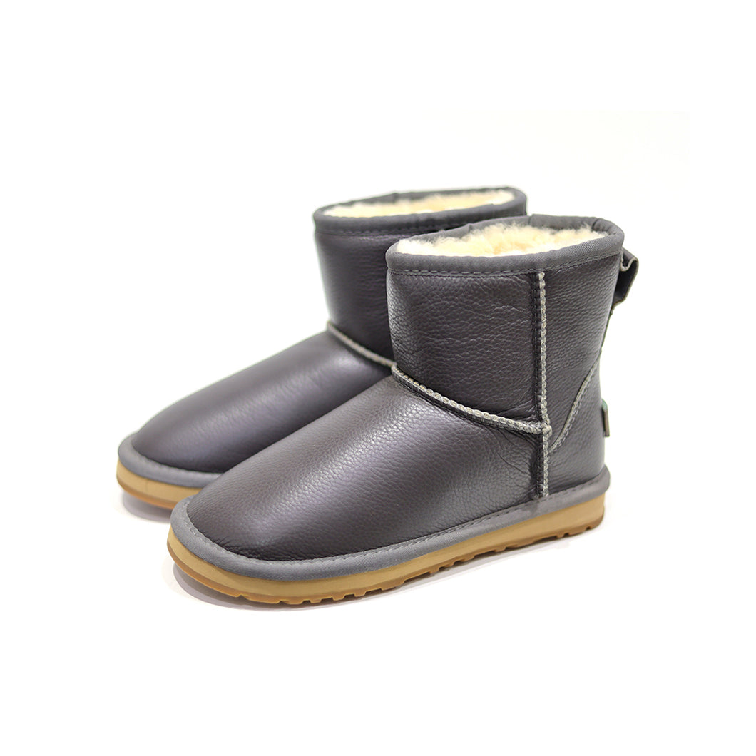 UGG CIELE WATERPROOF DOUBLE CLASSIC LEATHER MINI BOOTS (MORE COLOURS AVAILABLE)