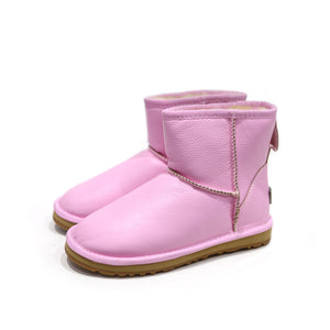 UGG CIELE WATERPROOF DOUBLE CLASSIC LEATHER MINI BOOTS (MORE COLOURS AVAILABLE)